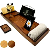 Blooming Lily - Bandeja de baño con Soporte para Copa de Vino- iPad- móvil y más